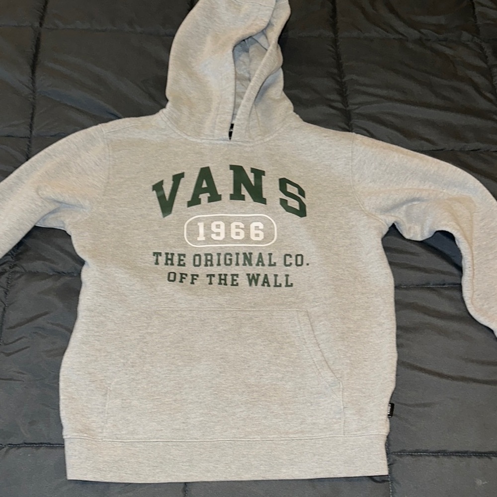 Kids size Large Vans Vintage Gray‎ Hoodie Sweater